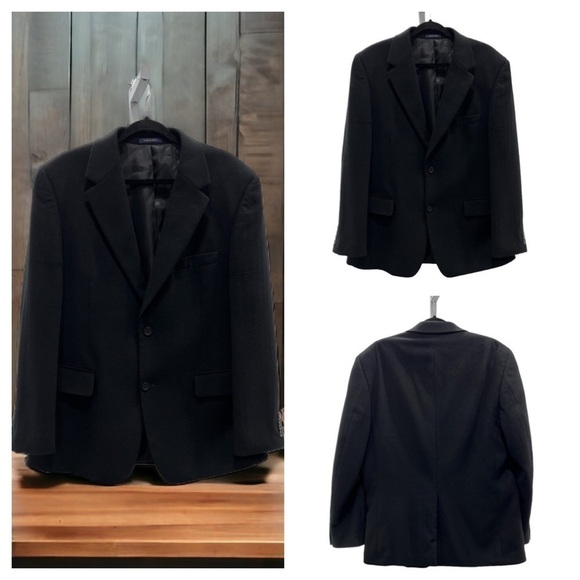 Club Room Macy’s Men’s Black Sports Coat Ultraluxe size 42R Black
